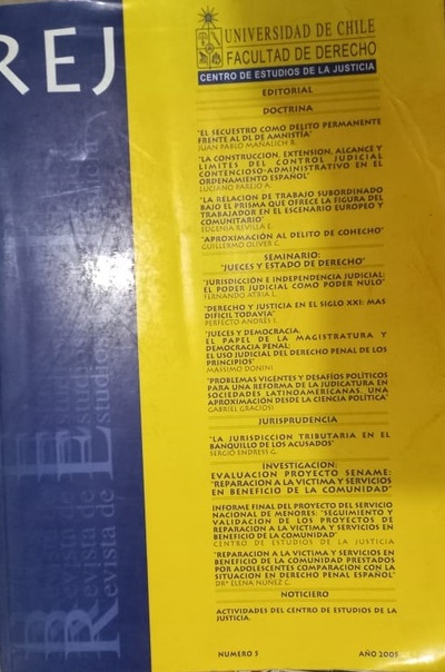 Revista de Estudios de la Justicia n°5, año 2005