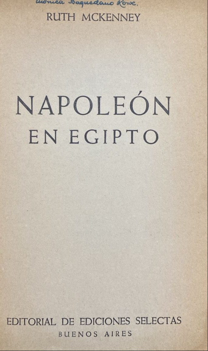 Napoleón en Egipto / Tapa Dura