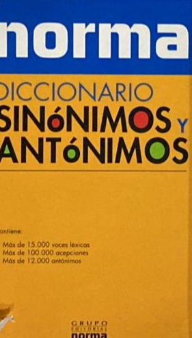 Diccionario de sinónimos y antónimos