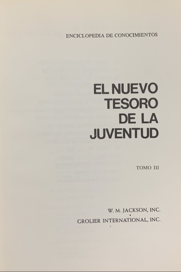 El Nuevo Tesoro de la Juventud, Tomo III / Tapa Dura