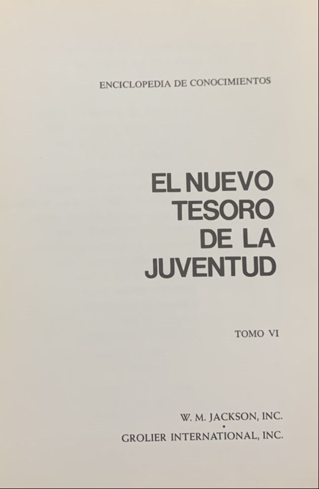 El Nuevo Tesoro de la Juventud, Tomo VI / Tapa Dura