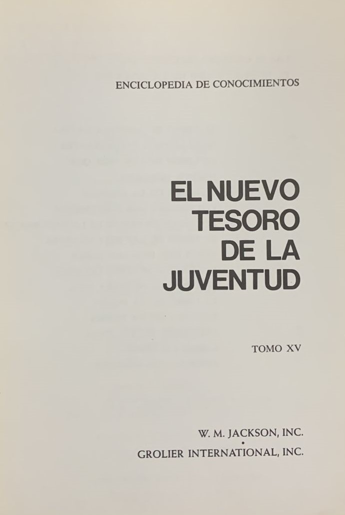El Nuevo Tesoro de la Juventud, Tomo XV / Tapa Dura