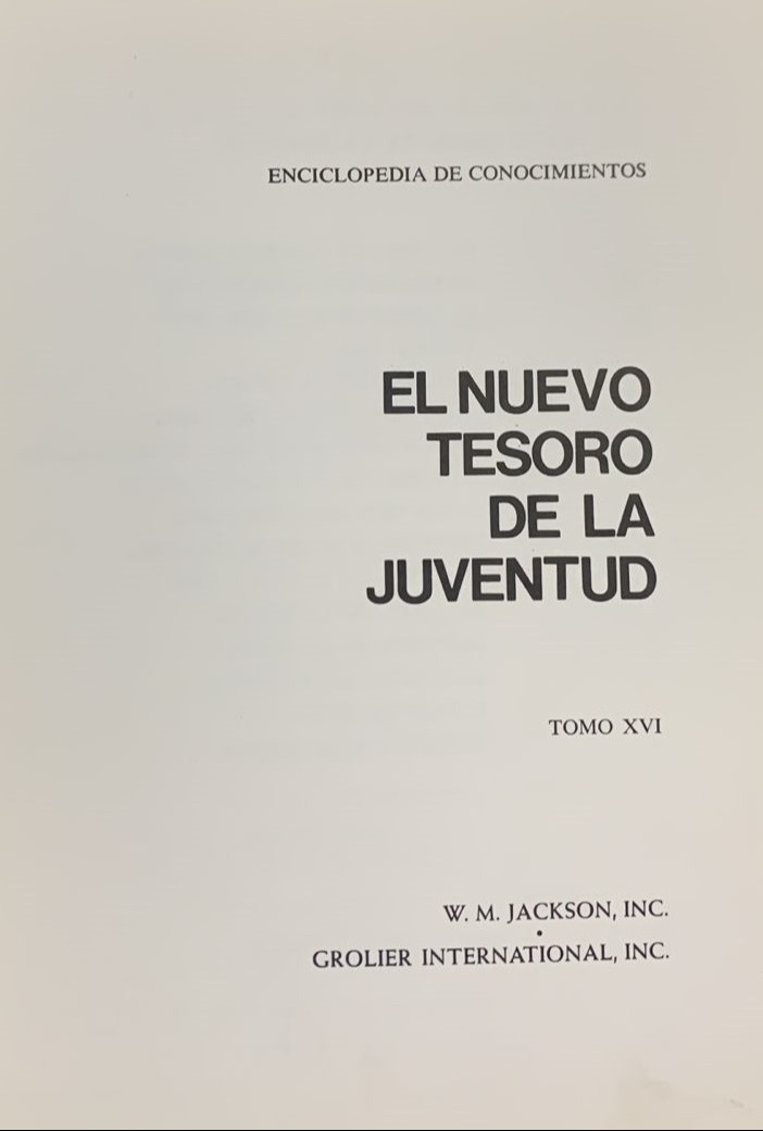 El Nuevo Tesoro de la Juventud, Tomo XVI / Tapa Dura