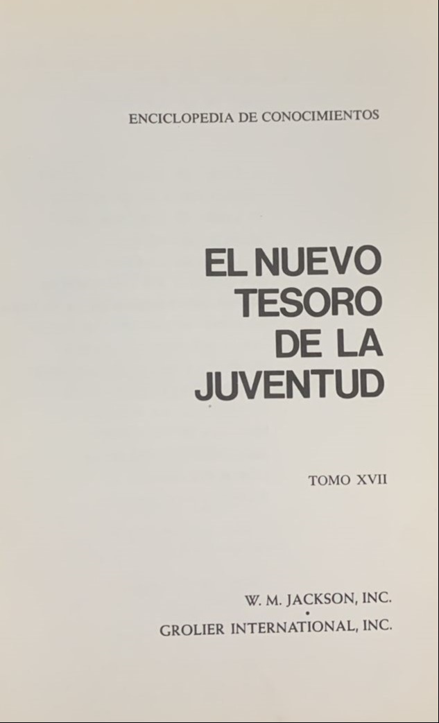 El Nuevo Tesoro de la Juventud, Tomo XVII / Tapa Dura