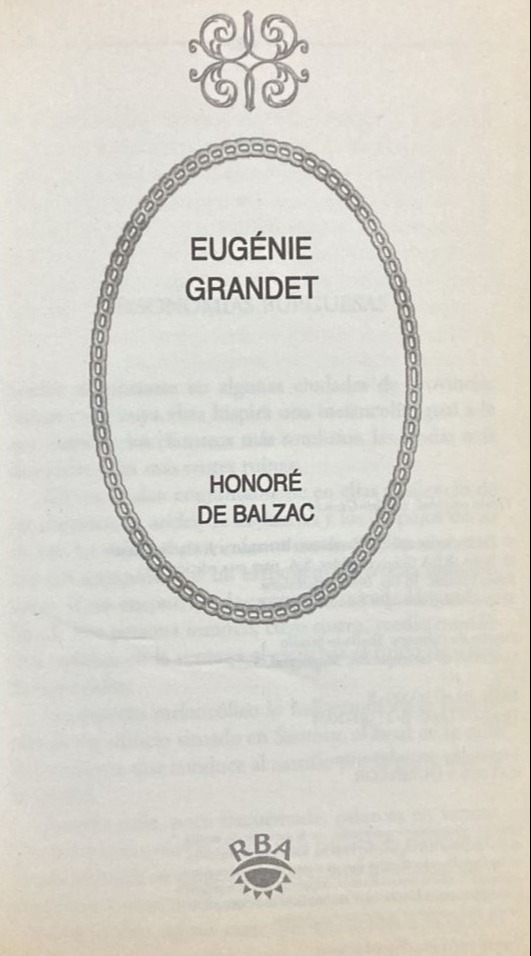 Eugenie Grandet / Tapa Dura