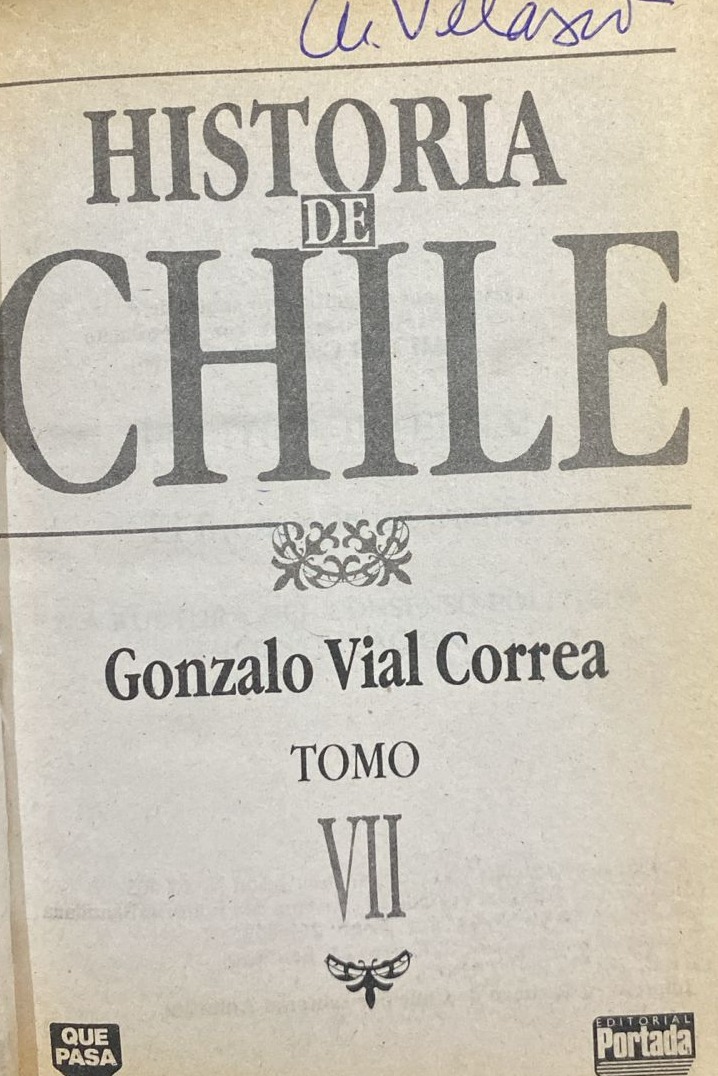 Historia de Chile (Tomo VII), 3 / Tapa Dura