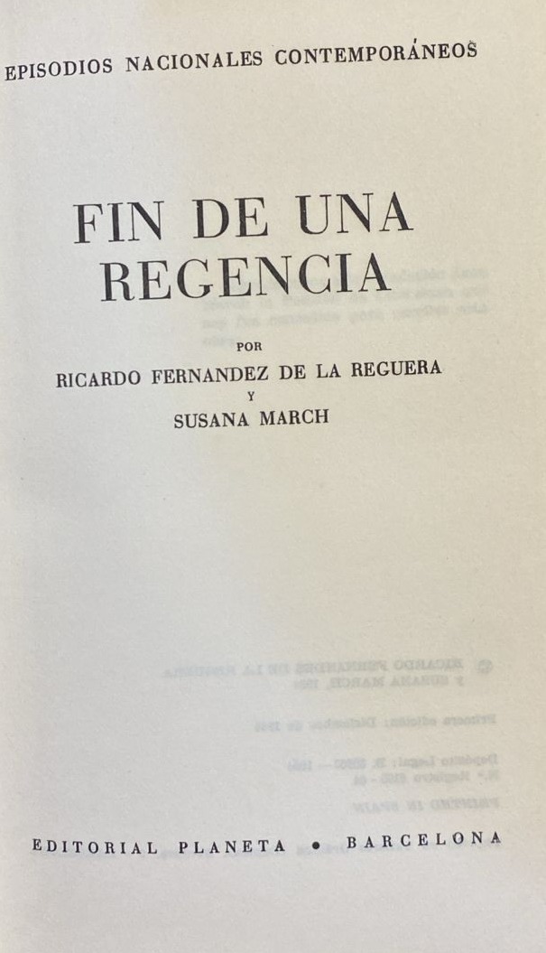 Fin de una Regencia / Tapa Dura