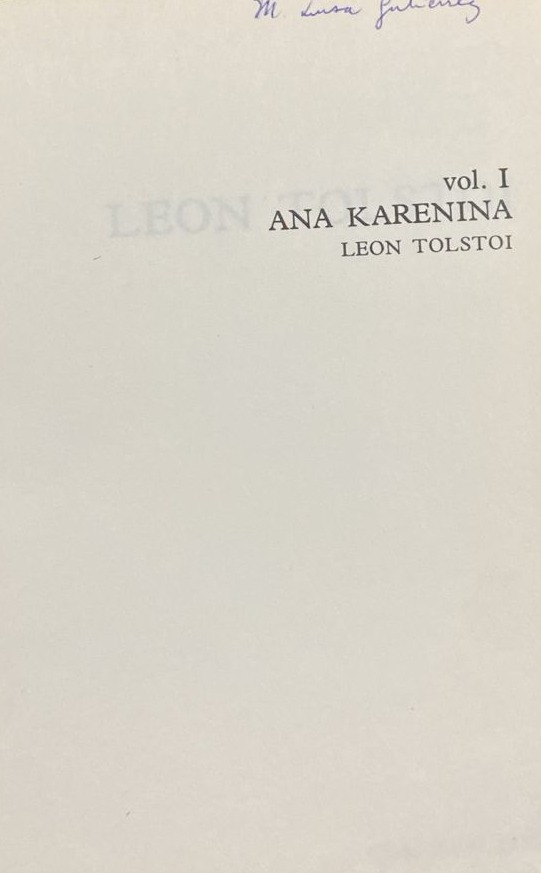Ana Karenina, Vol. I / Tapa dura