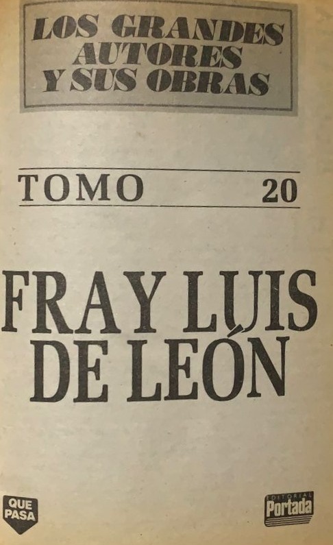 Fray Luis de León / Tapa Dura