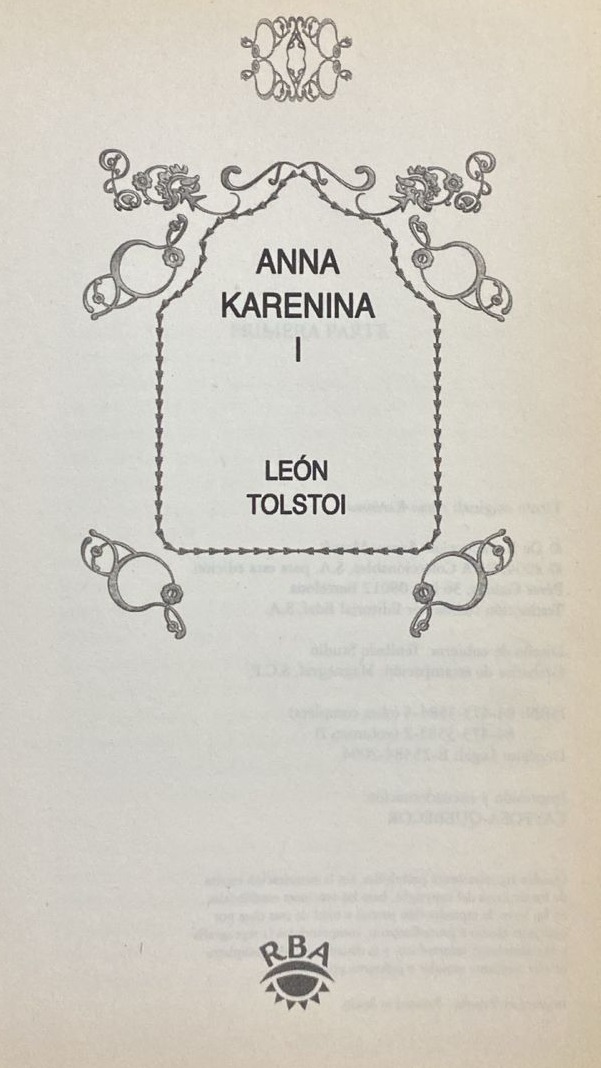 Anna Karenina I / Tapa dura