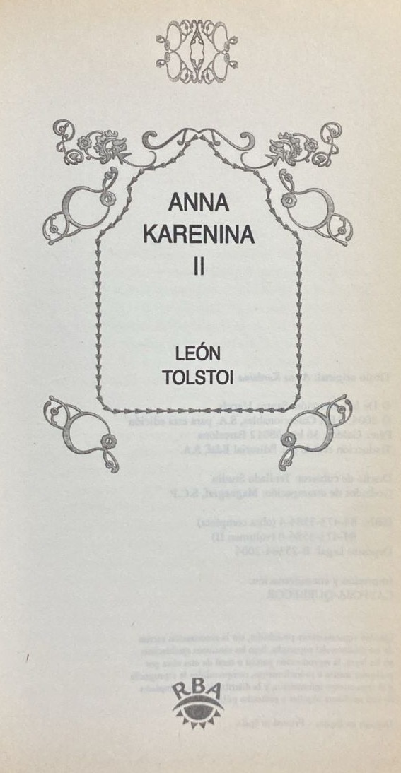 Anna Karenina II / Tapa dura