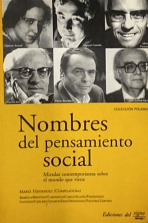 Nombres del pensamiento social: Miradas contemporáneas sobre el mundo que viene