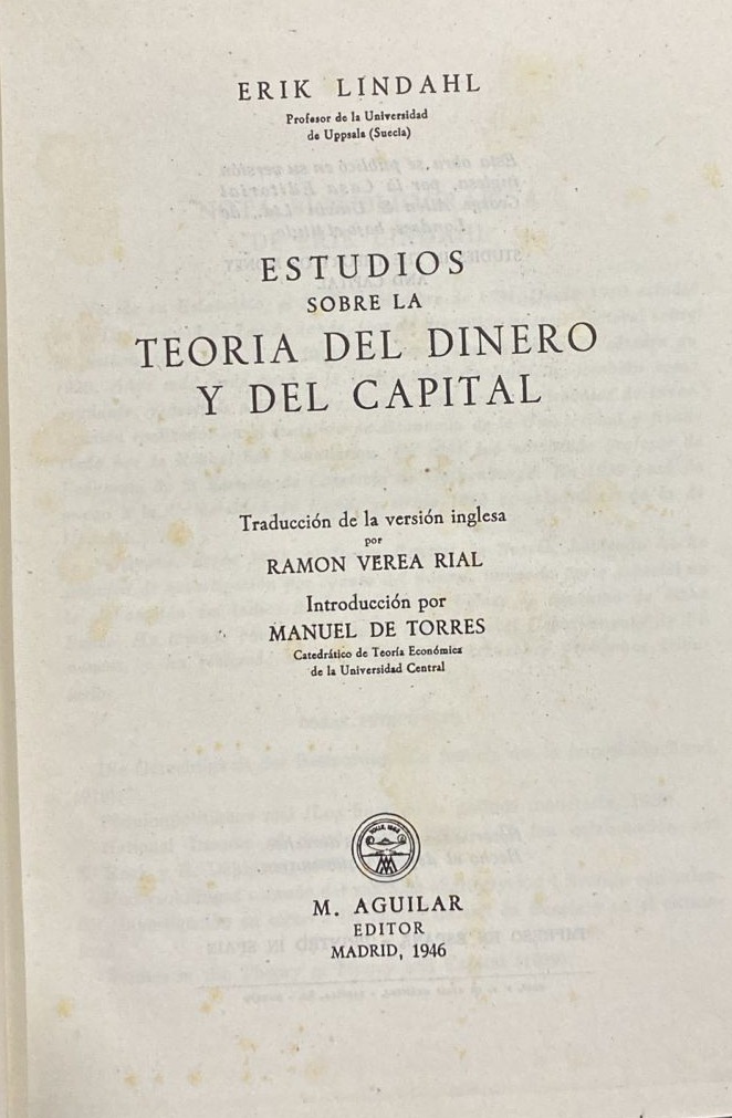 Estudios sobre la teoría del dinero y del capital / Tapa Dura