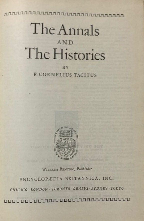 The Annals and The Histories (Tomo 41) / Tapa Dura