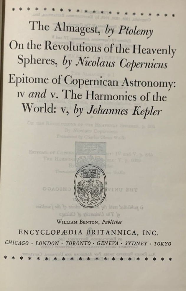The Almagest & Copernican Astronomy (Tomo 16) / Tapa Dura