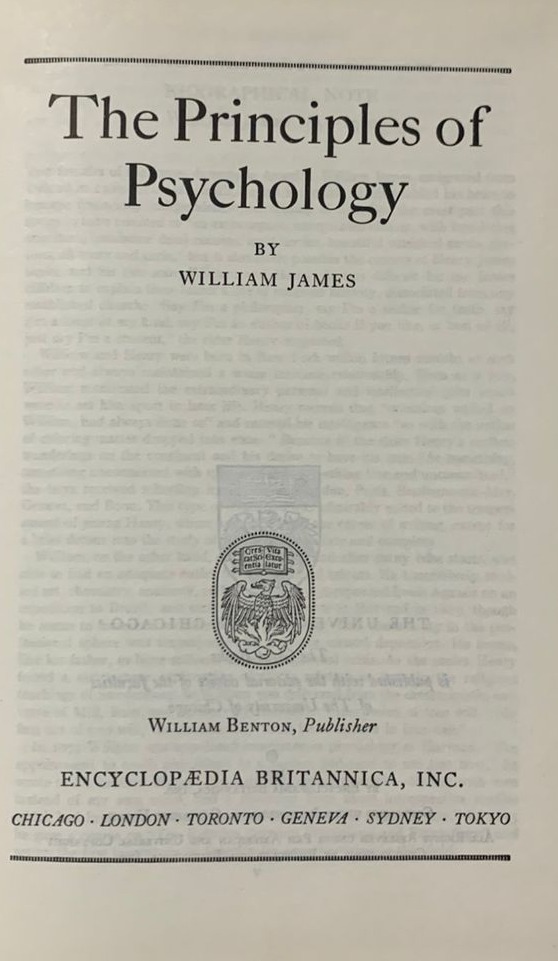 The Principles of Psychology (Tomo 53)  / Tapa Dura
