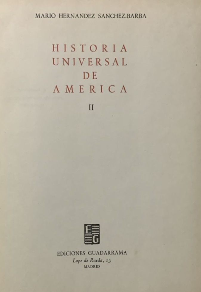 Historia Universal de América II / Tapa Dura