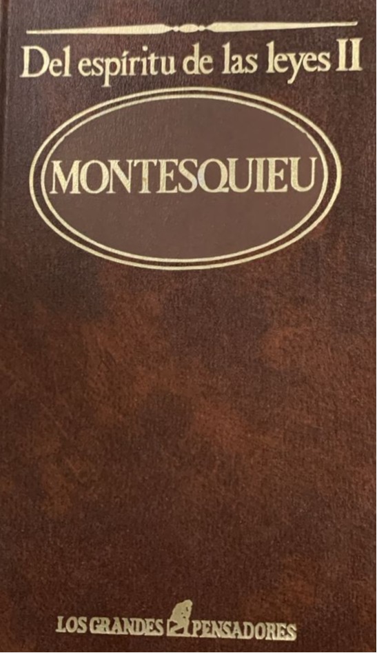 Del espíritu de las leyes II (40) / Tapa Dura