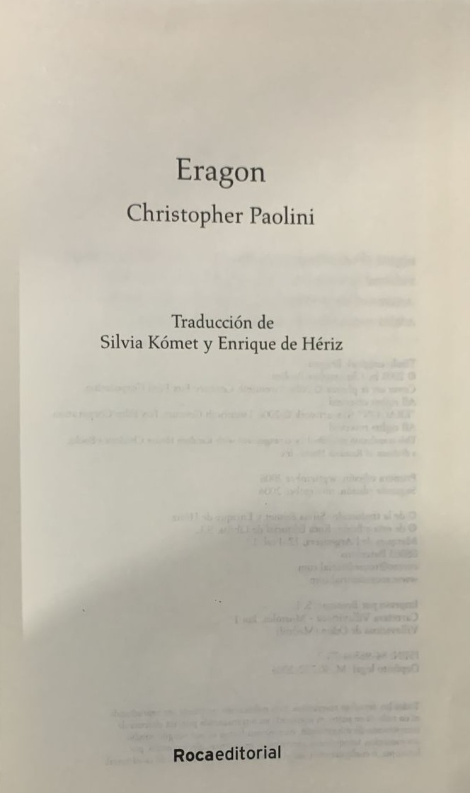 Eragon / Tapa Dura