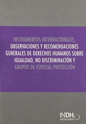 Instrumentos internacionales, observaciones y recomendaciones generales de derechos humanos sobre igualdad, no discriminación y grupos de especial protección