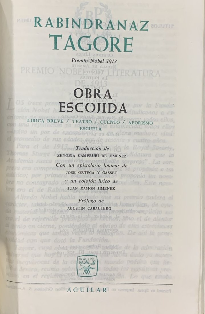 Obra Escogida: Lírica breve, Teatro, Cuento, Aforismos, Escuela