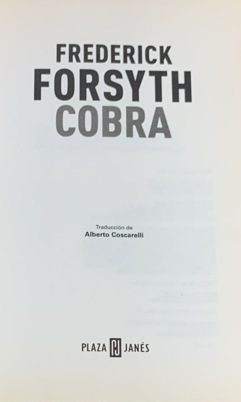 Cobra / Tapa Dura
