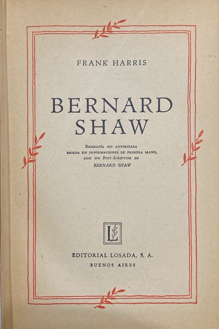 Bernard Shaw / Tapa Dura