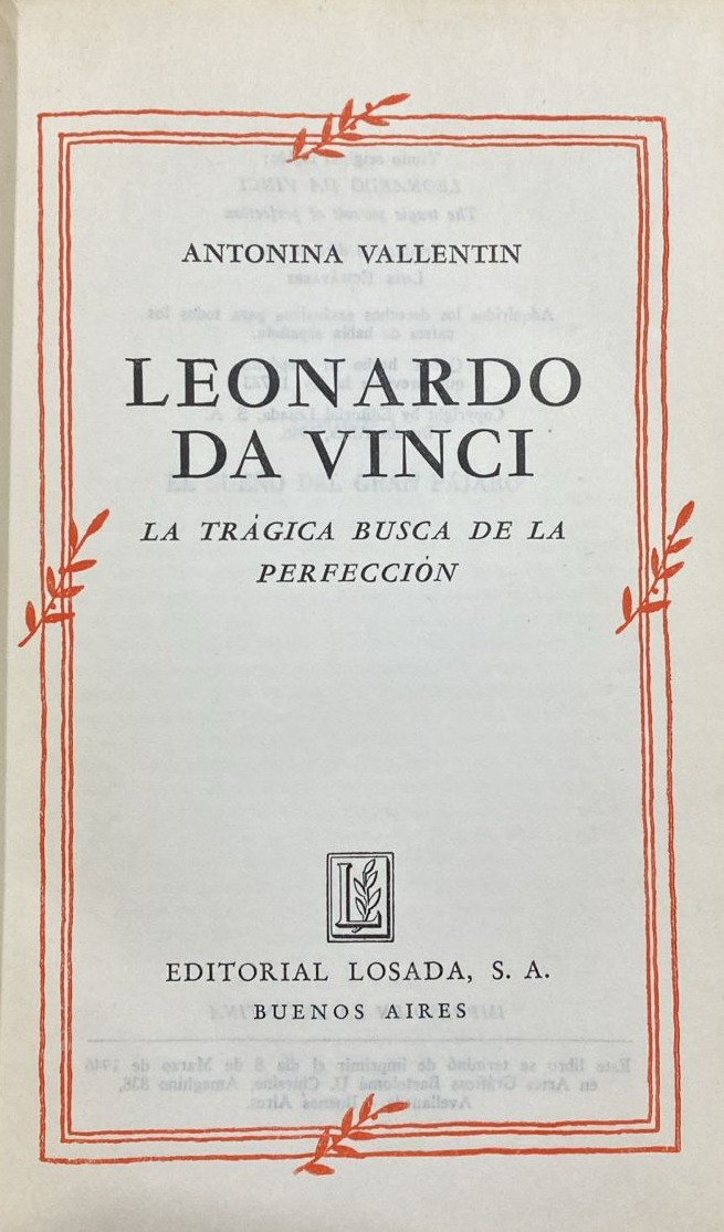 Leonardo da Vinci: La trágica busca de la perfección / Tapa Dura