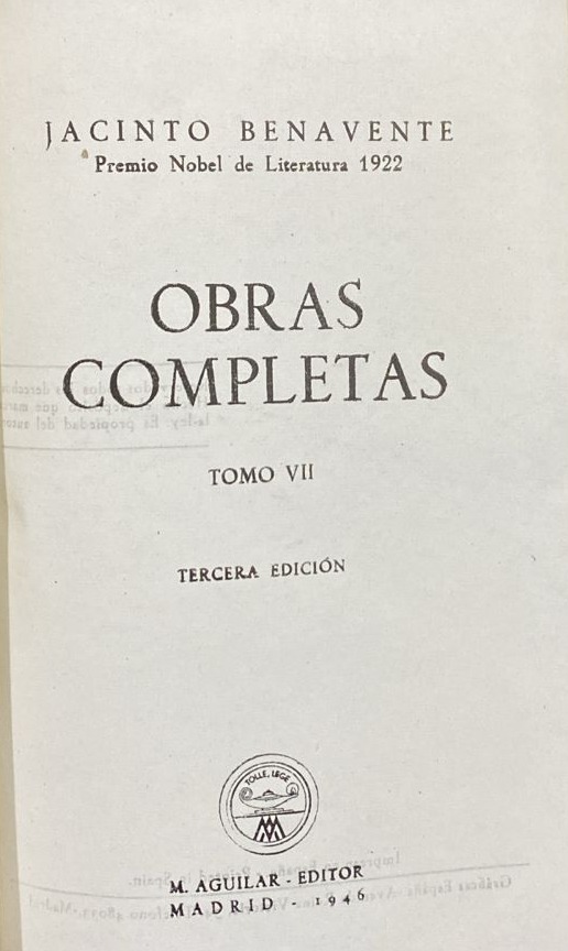 Obras completas, Tomo VII