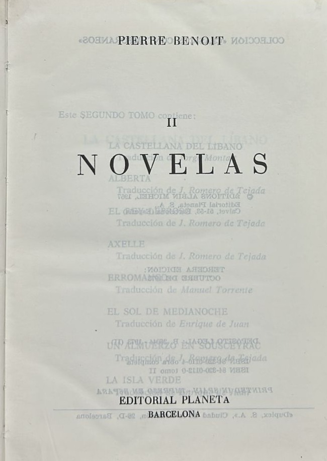 Novelas II / Tapa Dura