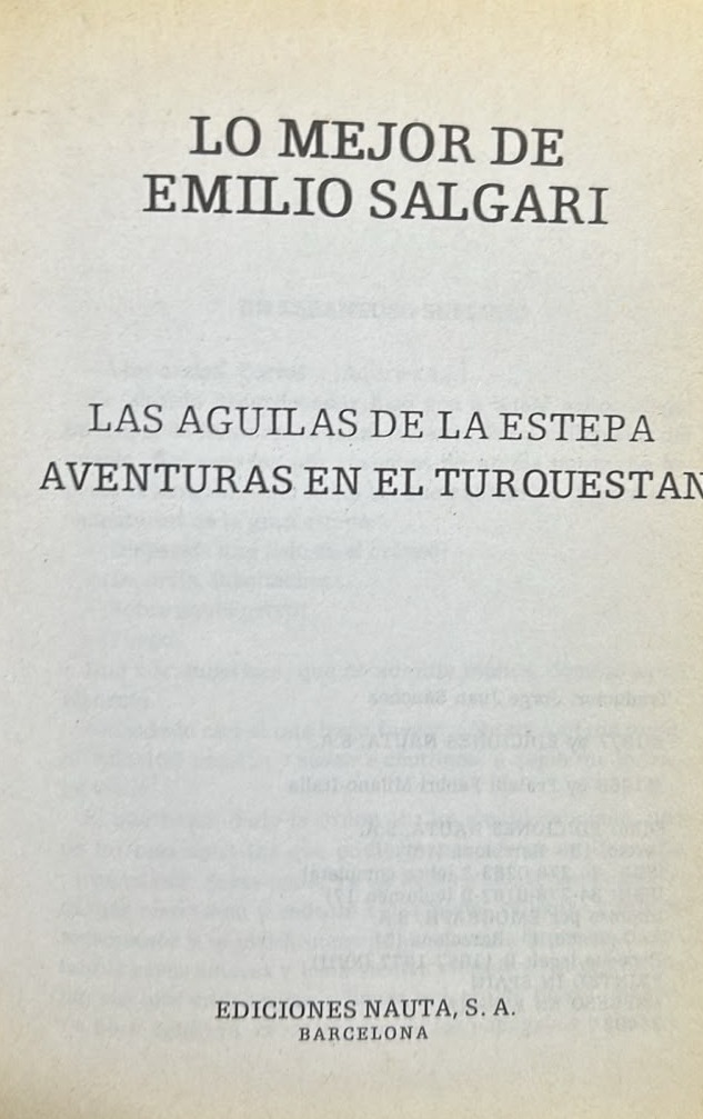 Lo mejor de Emilio Salgari: Las águilas de la estepa, Aventuras en el Turquestán, 8 / Tapa Dura
