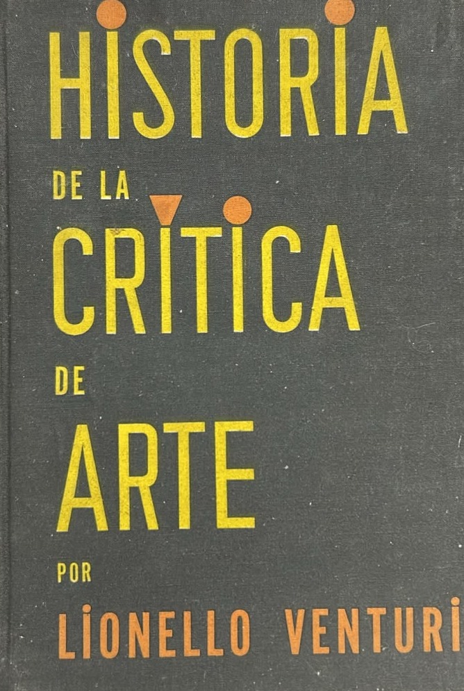 Historia de la Crítica de Arte / Tapa Dura