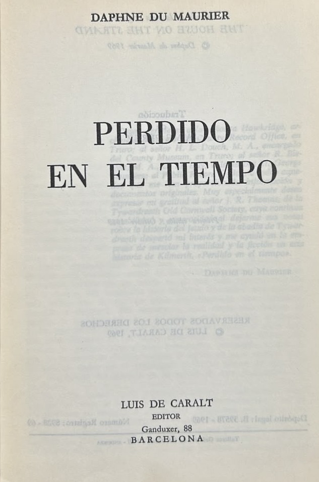 Perdido en el tiempo / Tapa Dura