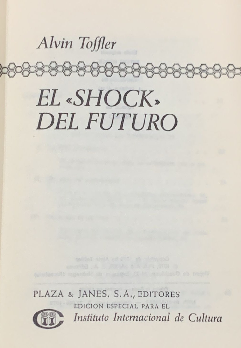 El Shock del Futuro / Tapa Dura