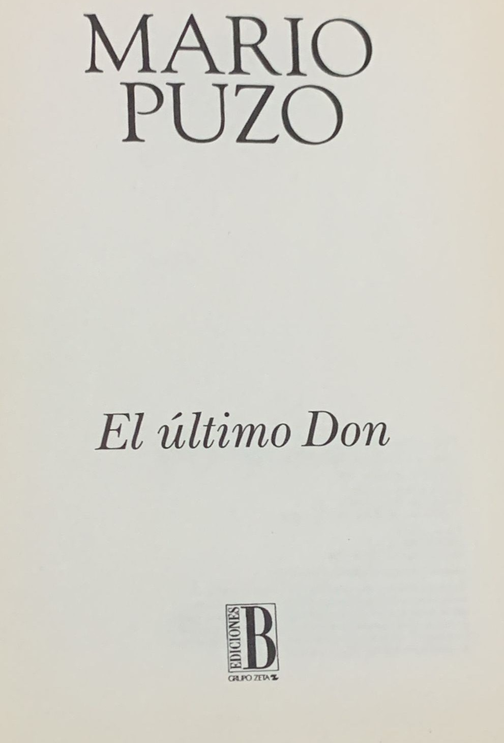 El Último Don / Tapa Dura