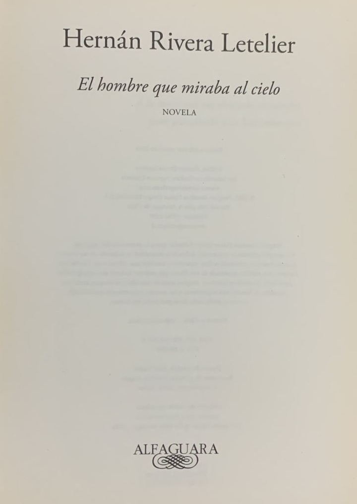 El hombre que miraba al cielo / Tapa Dura