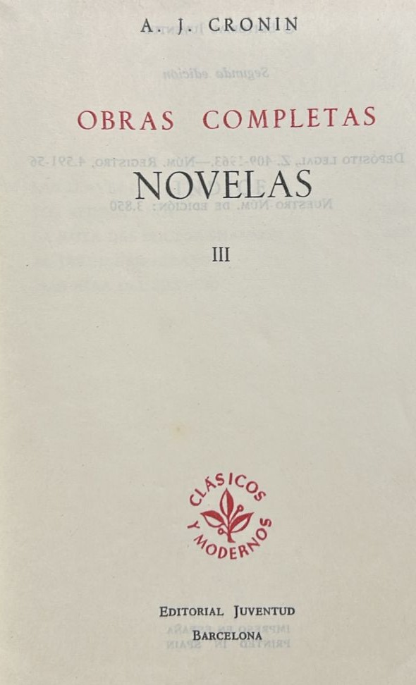 Obras completas: Novelas III