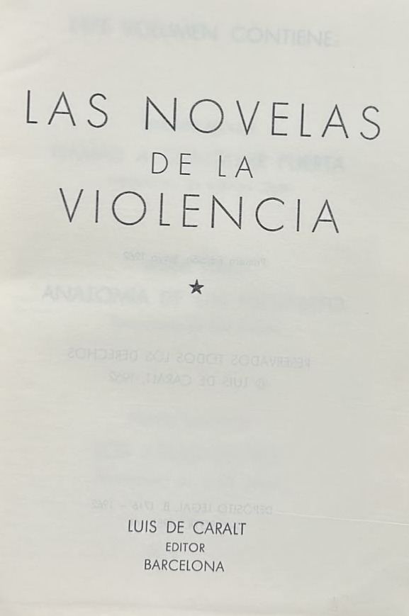 Las Novelas de la Violencia