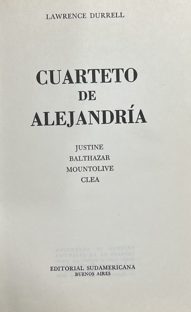Cuarteto de Alejandría / Tapa Dura