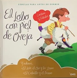 Fabulas para antes de dormir: El lobo con piel de oveja - El león el oso y la zorra - El caballo y el burro