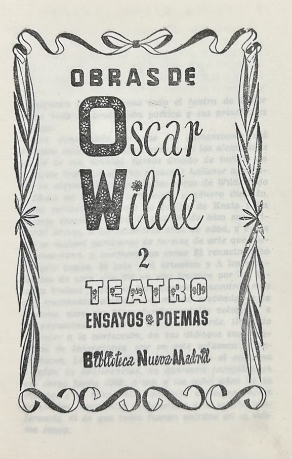 Obras de Oscar Wilde 2: Teatro, ensayos y poemas / Tapa Dura