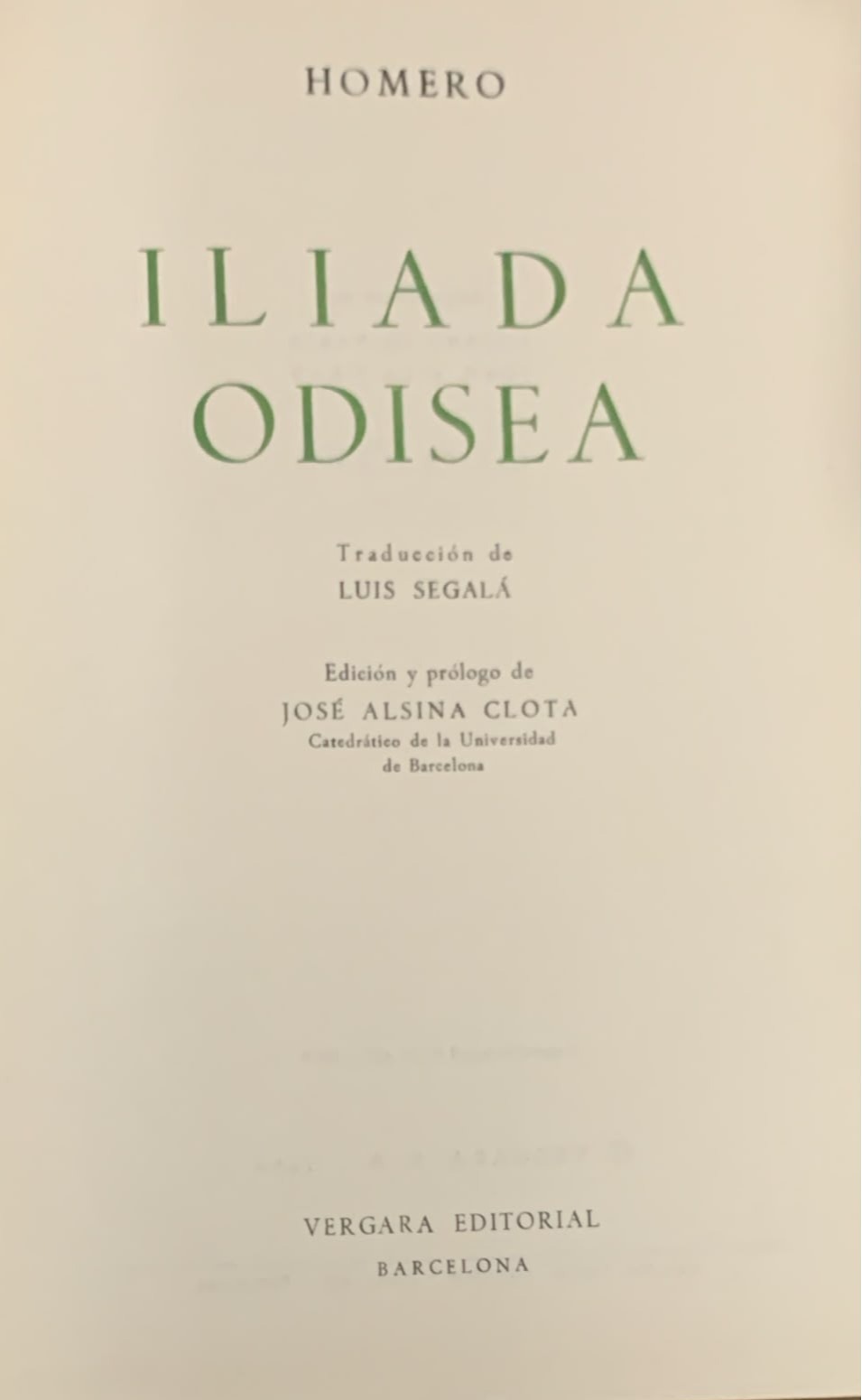 Ilíada / Odisea