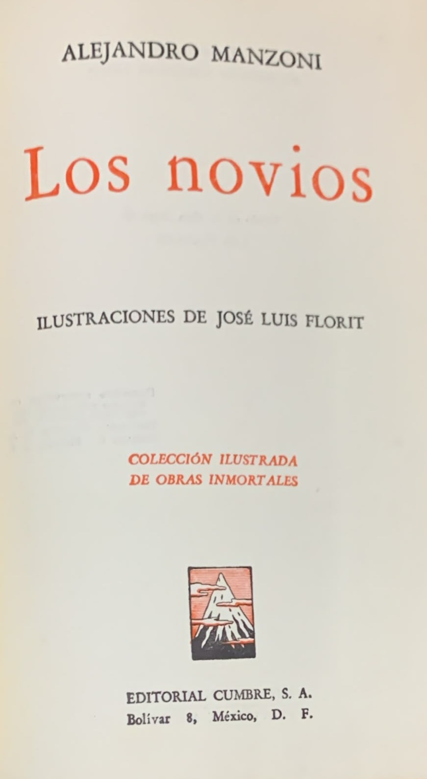 Los novios / Tapa Dura