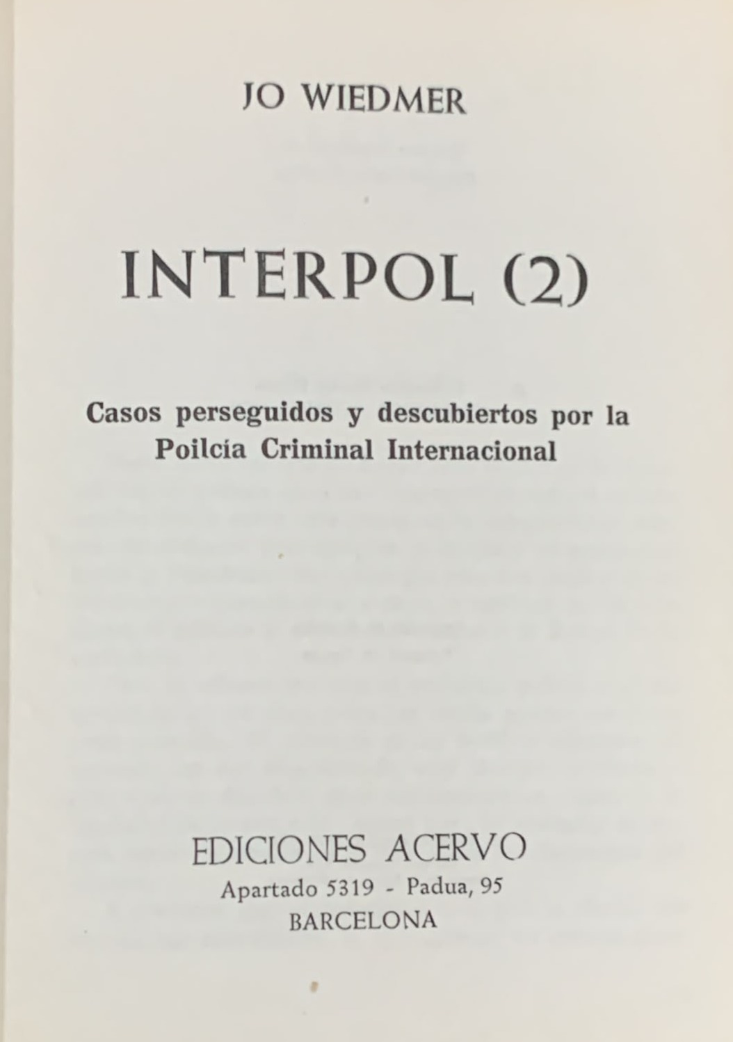 INTERPOL (2) / Tapa Dura