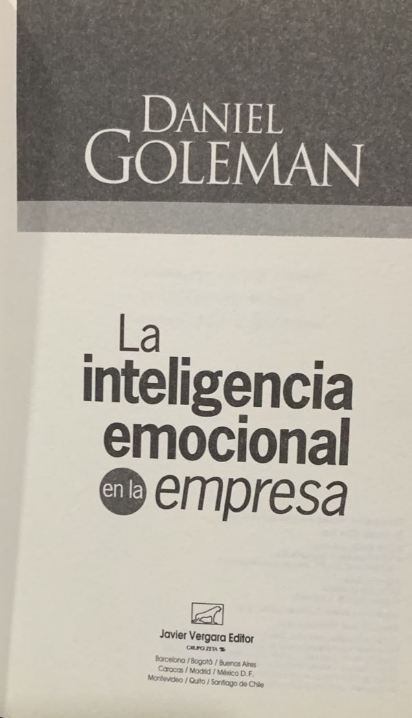 La inteligencia emocional en la empresa / Tapa Dura