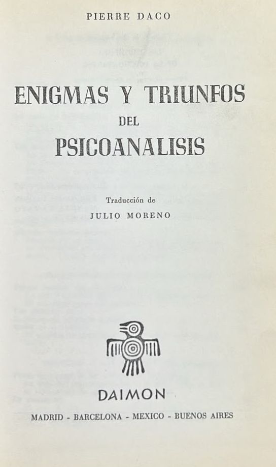 Enigmas y triunfos del psicoanálisis / Tapa Dura