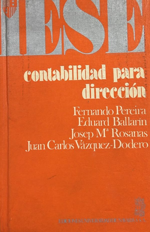 Contabilidad para dirección / Tapa Dura