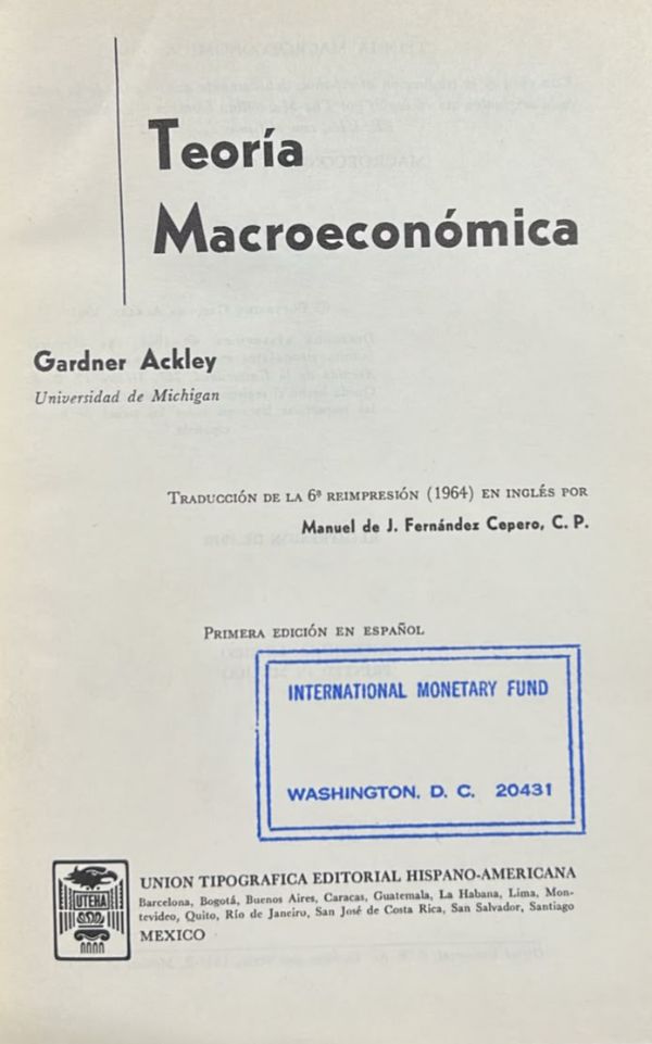 Teoría macroeconómica / Tapa Dura