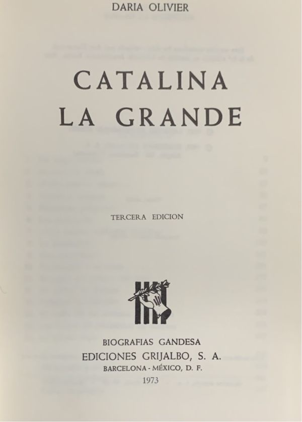 Catalina la Grande / Tapa Dura