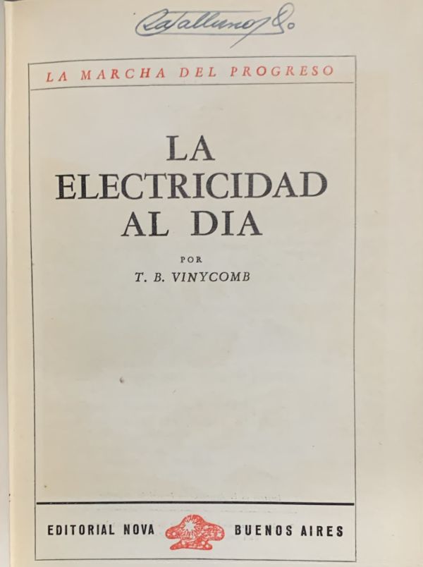 La electricidad al día / Tapa Dura
